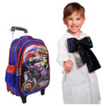 Mochila Escolares Infantil Niño Carrito Con Ruedas Extraible