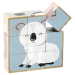 Juego Didáctico Puzzle De Madera Cubos Bloques Rompecabezas