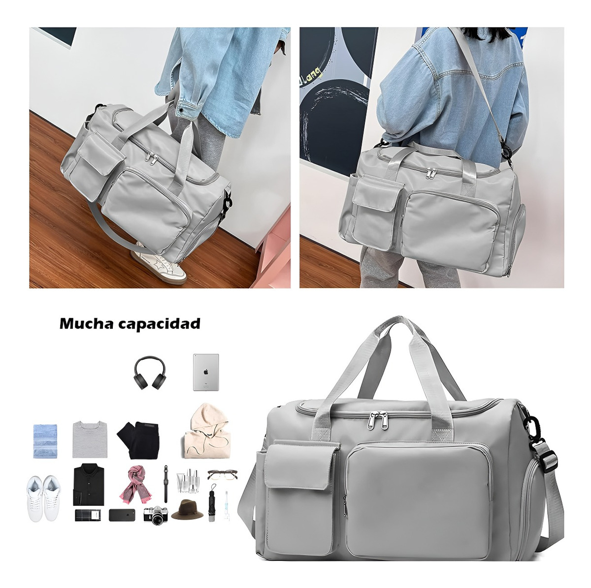 D_981031-MLU74309022459_012024-F.jpg Bolso Deportivo Dama Viaje Impermeable Yoga Universal - Imagen 27