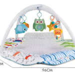 Gimnasio Bebe Con Barras Gris Alfombra Didactica Acolchonada