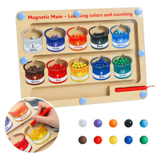 Juguete Didactico Laberinto Magnetico Madera Montessori Niño