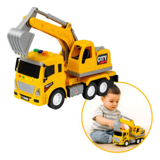 Camión De Juguete Didáctico Excavadora Luz Y Sonido Niños