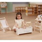 coche bebote cochecito de muñecas juguete didactico madera