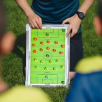 tabla pizarra táctica fútbol con números imantados marcador