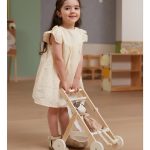 coche bebote cochecito de muñecas juguete didactico madera