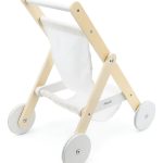 coche bebote cochecito de muñecas juguete didactico madera