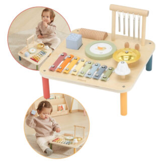 Mesa Actividades Musical Multifunción Madera Didáctica Niños