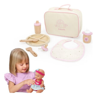 Juguete Didactico Accesorios Muñeca Bebote De Madera Niños