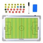 tabla pizarra táctica fútbol con números imantados marcador