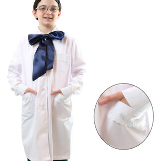 Túnica Escolar Recta Niña Bordada Festón Panamá Reforzada