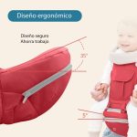 silla portabebé infantil ergonómica 3 posiciones aiebo