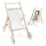 coche bebote cochecito de muñecas juguete didactico madera