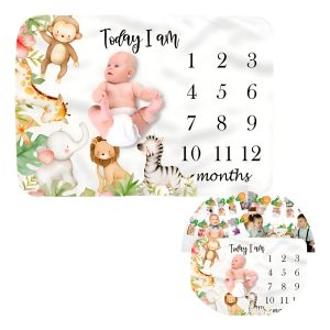 manta fotos bebe mes a mes espacio