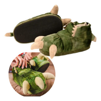 Pantuflas Garra Mujer Peluche Suela Goma Super Abrigadas