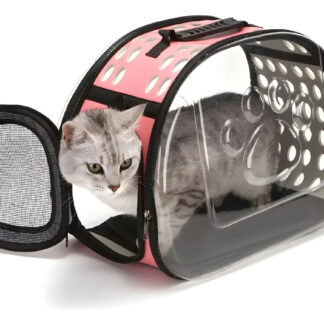 Bolso Mochila Transportadora Mascota Perro Gato Transparente