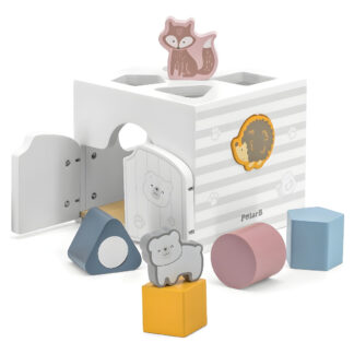 Juego Didactico Cubo Encastrable Bloques Sonoros De Madera