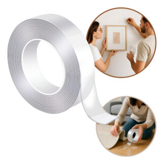 Cinta Doble Contacto Faz Huincha Adhesiva Reutilizable 5mts