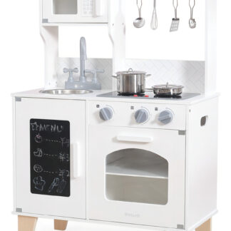 Cocina De Madera Polar B Con Accesorios Luces Y Sonidos Color Blanco