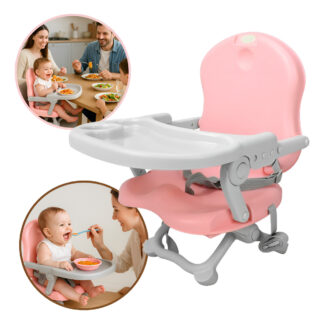 Silla De Comer Altura Regulable Plegable Asiento Elevador