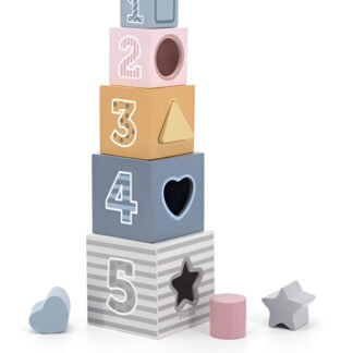 Bloques Apilables Madera Encastre Polarb- Cadaques Kids