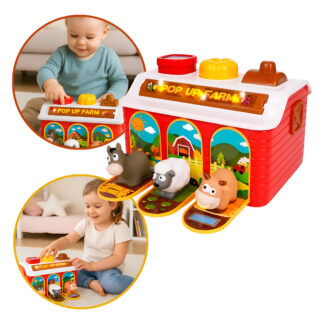 Juguete Didáctico Sensorial Montessori Granja Luz Sonido