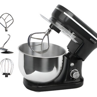 Batidora Planetaria Marvo 6 Velocidades Silenciosa 1200w Color Negro