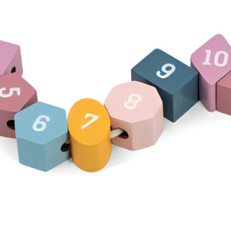 Juego Reloj Madera Encastre-enhebrado Polarb Cadaques Kids