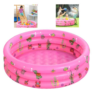 Piscina Inflable Infantil Redonda Con Aros Para Bebe