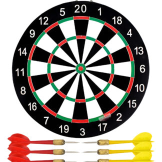 Juego De Dardos Tiro Al Blanco Tablero De Madera Reversible