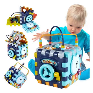 Cubo De Actividades Didactico Montessori Con Sonido Y Luces