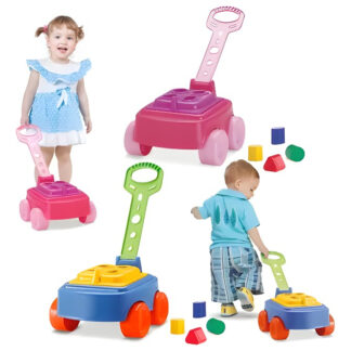 Carrito De Arrastre Juguetes Con Baul Porta Juguetes