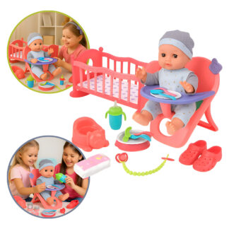 Bebote Muñeco Reborn Sonidos Hable Hace Pis Con Accesorios