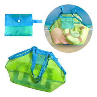 Bolso Bolsa Playero Red Dama Plegable Resistente Mochila