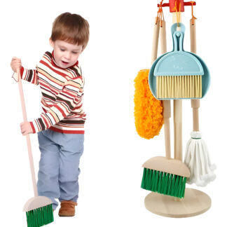 Juego De Limpieza Didactico Para Niños Set Limpieza Madera