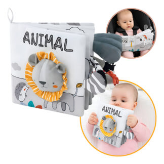 Libro 3 D Sensorial Tela Montessori Juguete Didáctico Bebe