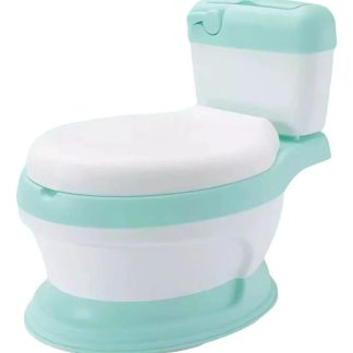 Pelela De Bebé Tipo Inodoro Asiento Acolchonado 3 Colores Color Turquesa