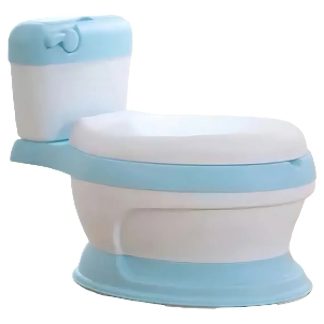 Pelela De Bebé Tipo Inodoro Asiento Acolchonado Color Celeste