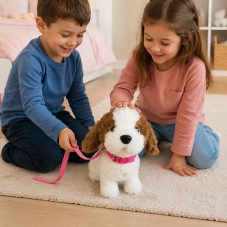 Peluche Perro Mascota Interactivo Sonido Ladra Camina Niños
