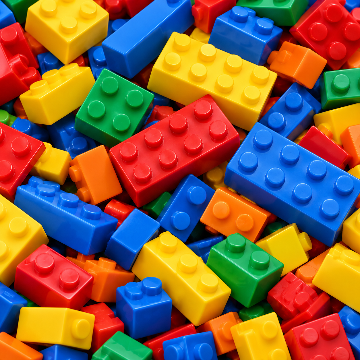 Bloques de colores para construir y crear